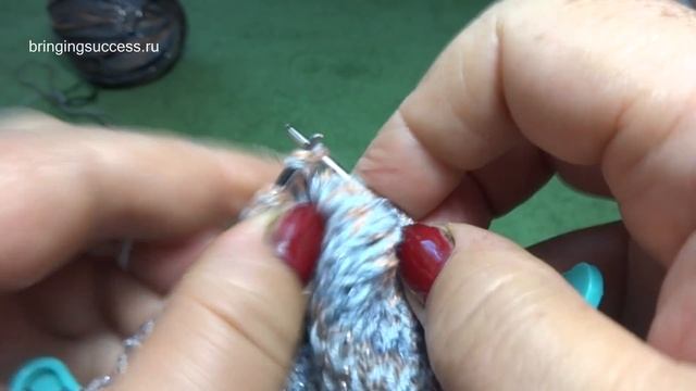 Как связать женский берет с люрексовой ниточкой (Вязание спицами) смотреть онлайн