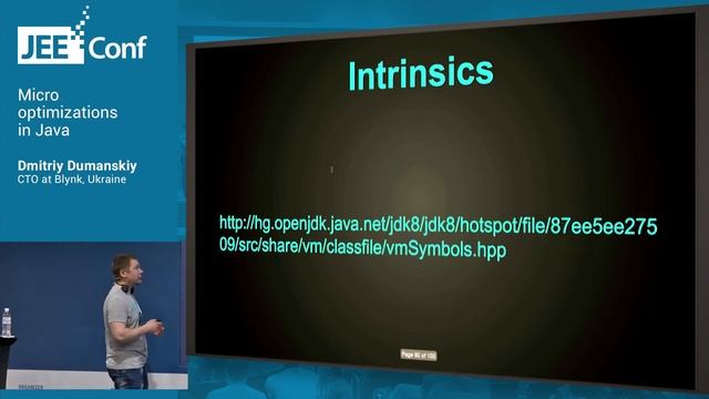 Micro optimizations in Java (Dmitriy Dumanskiy, CTO at Blynk) смотреть онлайн
