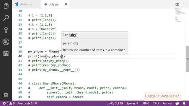 Special magic/dunder method, operator overloading, polymorphism : Python tutorial 202 смотреть онлайн