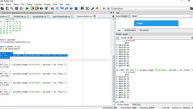 Explore the options of date_range frequency parameter смотреть онлайн