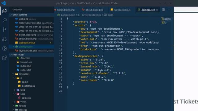 8 Laravel node setup | Asset compilation with webpack смотреть онлайн