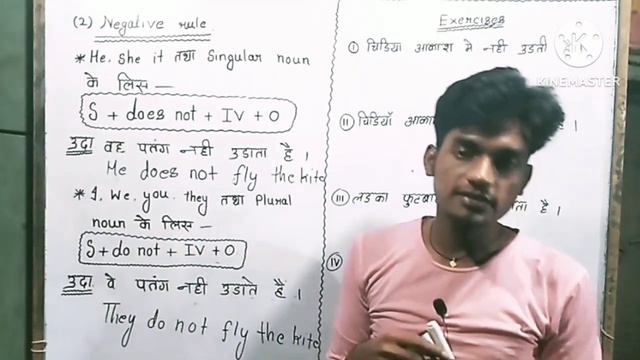 Tenses || काल || Part–2 || Present Indefinite Tense in hindi || Negative Rule || @Study With Aditya смотреть онлайн