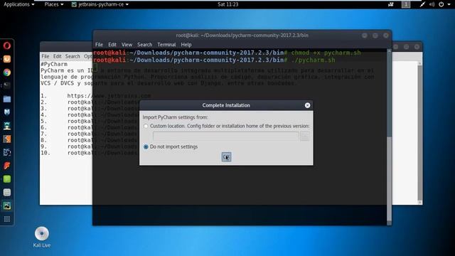 PyCharm + Python + Kali Linux 2017.2 x64 смотреть онлайн