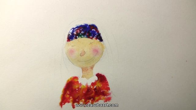 Рисуем девочку. Акварель смотреть онлайн