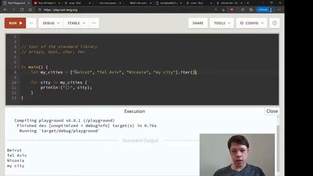 Easy Rust 158: Tour of the standard library: array and char смотреть онлайн