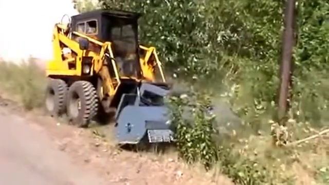 Мульчер на минипогрузчик смотреть онлайн