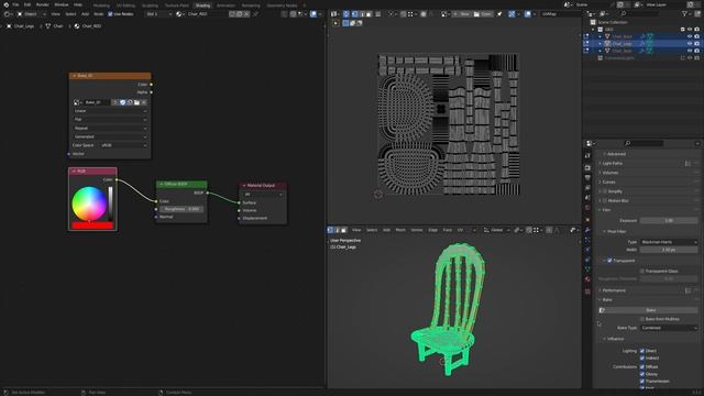 Запекание ID текстур в Blender смотреть онлайн