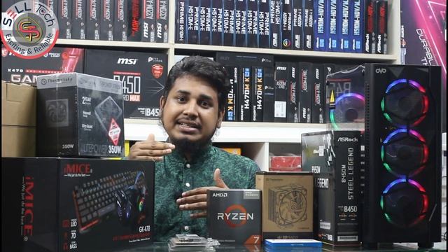 এবার দাম কমেছে Ryzen 7 5700G Processor এর ।। MSI PRO MP223 Monitor সহ Gaming & Editing PC Build