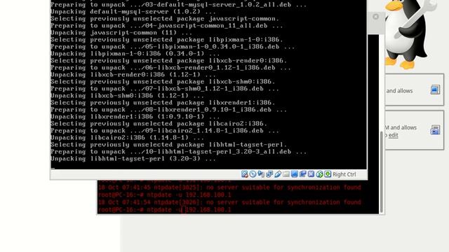 Konfigurasi NTP.CACTI,SNMP (galih) debian 9 смотреть онлайн