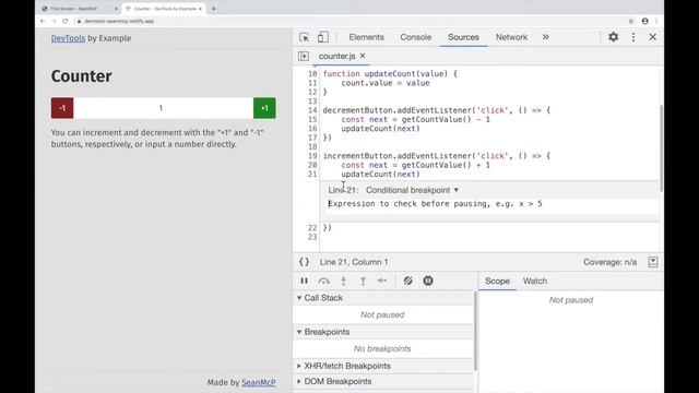 Set Breakpoints In The Chrome DevTools смотреть онлайн
