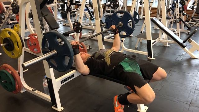 Жим лёжа. 8 счётов вниз, максимально быстро вверх. Нед1 смотреть онлайн