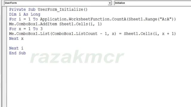 Combobox multiple Column data to Listbox Excel VBA смотреть онлайн