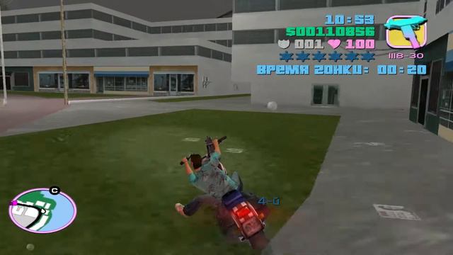 GTA Vice City - Прохождение - Миссия 034 - Байкеры - Стальные колеса (без комментариев) смотреть онлайн