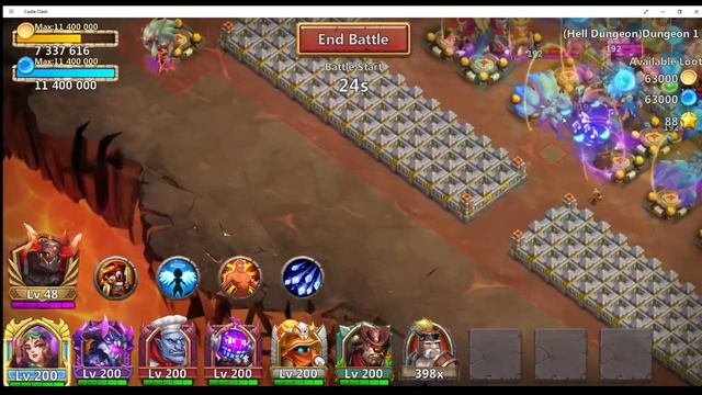 Hell Dungeons 1-10 3 Flame | Full Setup Given P2P | Clear Easily | Castle Clash | ABJ GAMING смотреть онлайн