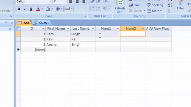 How to use and formula in ms access 2007 in hindi and english смотреть онлайн