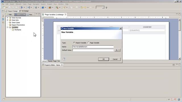 Using Page Variables in BIRT смотреть онлайн