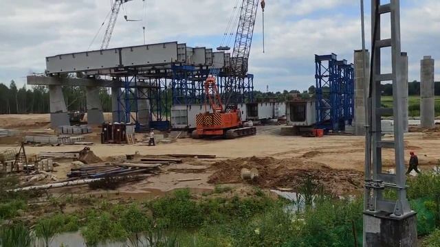04.07.2021 года. Хроники строительства Северного обхода Лобни. смотреть онлайн