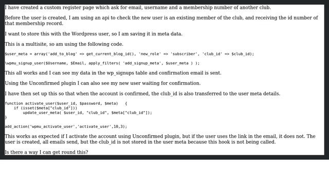 Wordpress: Wordpress Multisite user activation hook from email смотреть онлайн