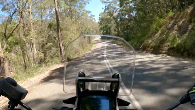 Gentle Down Hill Cruise On Suzuki VStrom 1050 - No Commentary