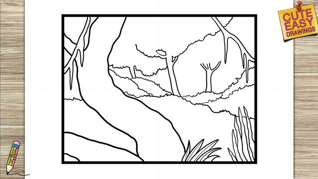 How to Draw Wildlife | Rainforest Day Drawing and Coloring смотреть онлайн