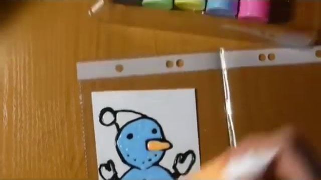 Витраж флуоресцентный⁄Аппликация на стекле из силиконовой краски⁄ Silicone application on glass смотреть онлайн