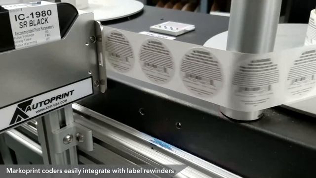 Markoprint USA X1Jet HP Inkjet Printer Label Rewinder PSI смотреть онлайн