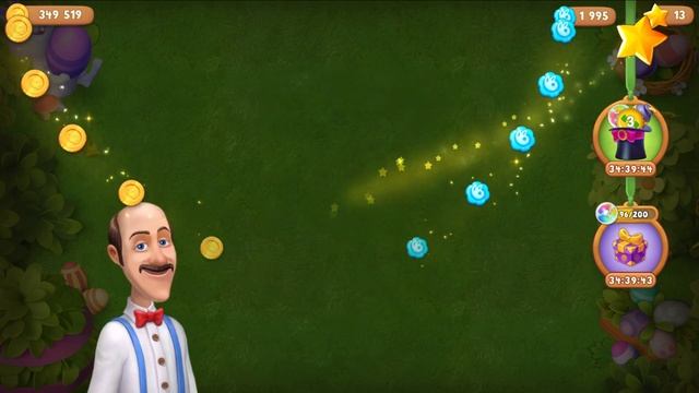 Gardenscapes Садовник Остин #548 (уровни 5705-5720) Ремонт Чаши фонтана и Насоса к ней смотреть онлайн