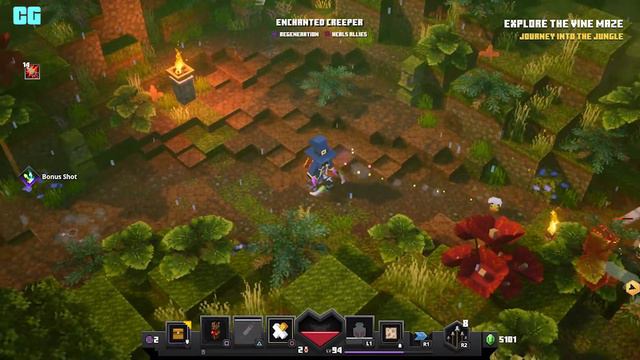 Minecraft Dungeons Jungle Awakens DLC 1 смотреть онлайн