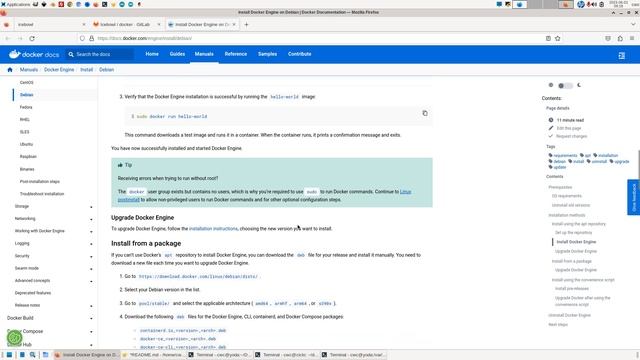 docker install on Debian 11 смотреть онлайн