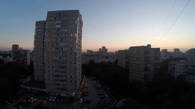 GoPro :ТаймЛапс "Летний закат в Москве" / TimeLapse "Summer Sunset in Moscow" смотреть онлайн