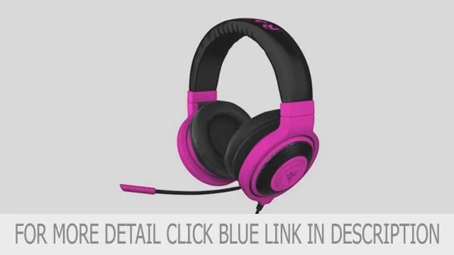 Pink Gaming Headset - Razer Kraken PRO Over Ear PC and Music Headset Neon Purple смотреть онлайн