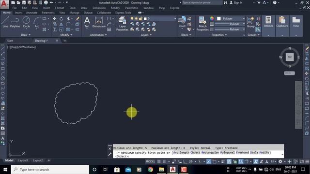 #34 How to draw Revision Cloud in AutoCAD | Tutorial 34 | AutoCAD 2020 | Hindi/Urdu смотреть онлайн