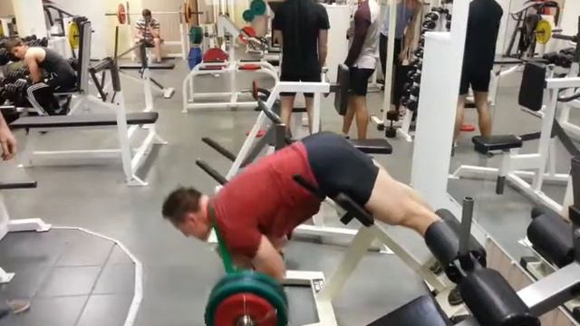 Hyperextension with band 57 ( 125 ) & 80 (176) EZ-bar BW 88 ( 194 ) смотреть онлайн
