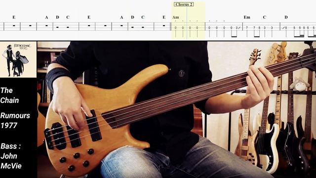 The Chain - Fleetwood Mac | Bass cover with tabs #55 смотреть онлайн