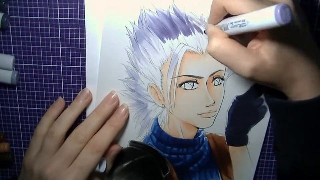 Copic Marker Coloring - Zack Fair from Final Fantasy VII / Crisis Core смотреть онлайн