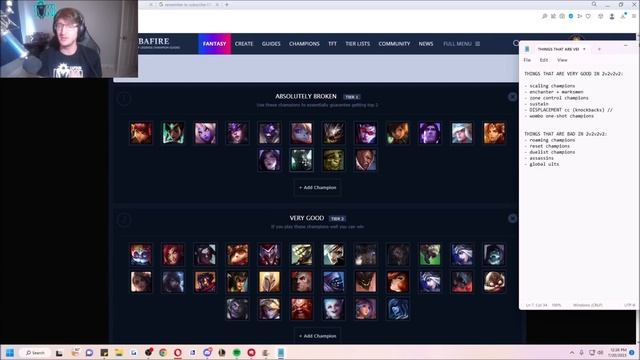 The Official 2v2v2v2 Arena Mode Tier List... (BEST CHAMPS TO CLIMB!) смотреть онлайн