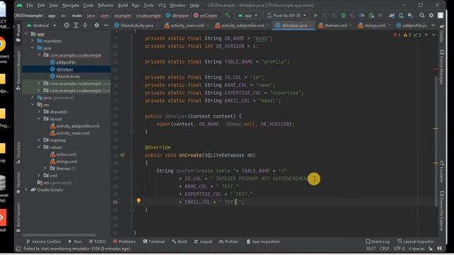 CRUD - SQLITE and Android - Create and Insert смотреть онлайн