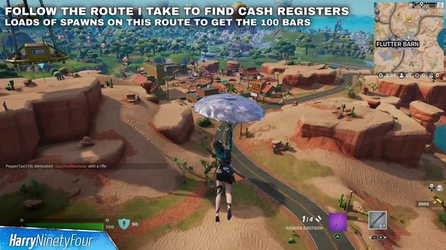 Land at the Driftwood & Collect Bars in a Single Match *Easy Method* - Fortnite смотреть онлайн