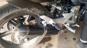 Honda CBF 600 глушитель прямоток acrapovich  из китая.