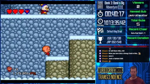 TurboGrafx16 Transcendence - #133 Bonk 3: Bonk's Big Adventure (CD) смотреть онлайн