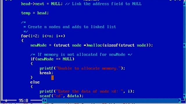 Delete a node from the last of the list смотреть онлайн