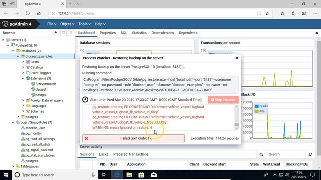 DTOcean Database Installation Part 2: Restoring the Database смотреть онлайн