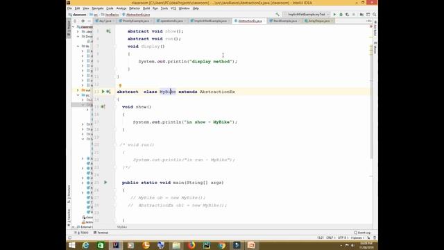 Abstract class & interface смотреть онлайн