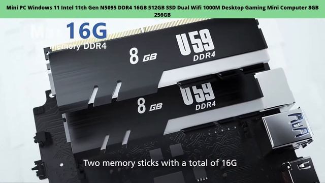 Windows 11 Intel 11th Gen N5095 DDR4 16GB 512GB SSD Dual Wifi 1000M Desktop Gaming Mini Computer смотреть онлайн