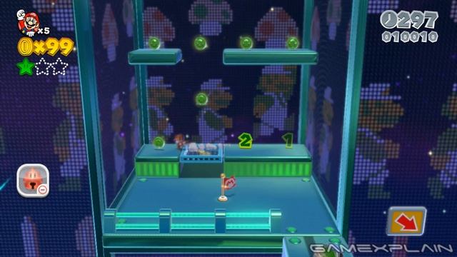 Super Mario 3D World - World Flower-8 Blast Block Skyway смотреть онлайн