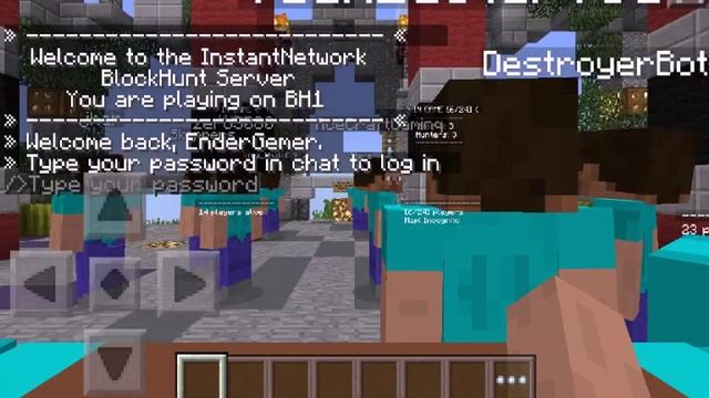 Как зайти на Hide N Seek(прятки) в Minecraft Pe смотреть онлайн