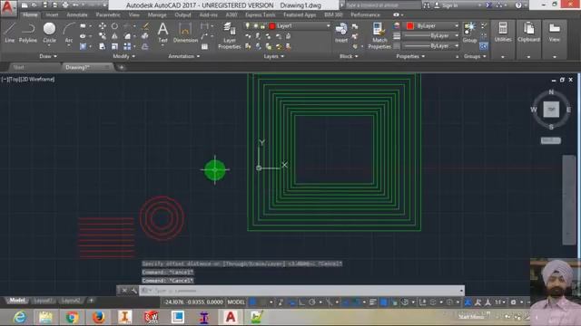 How to use OFFSET command In AutoCAD #22 смотреть онлайн