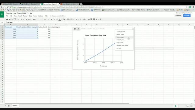 Line Graphs in Google Spreadsheets смотреть онлайн