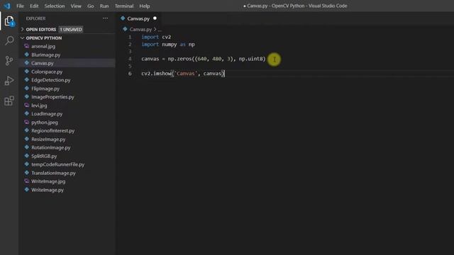 Mendesain Canvas OpenCV Python смотреть онлайн
