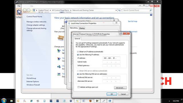 DCN-SW TCP/IP Connection To DCN-CCU2 Or DCN-CCUB2